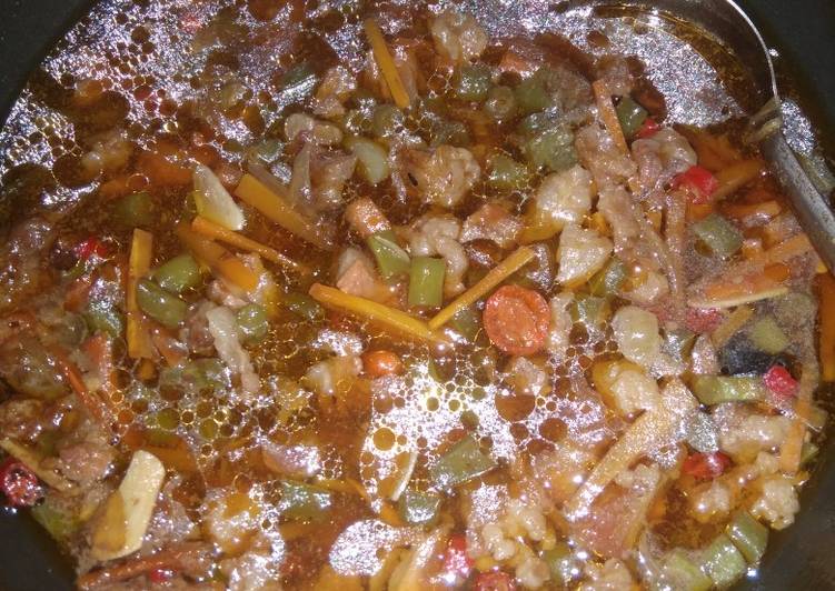 Asem asem tetelan sapi