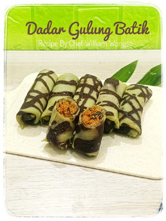 Foto resep Dadar Gulung Batik (Recipe By Chef William Wongso)