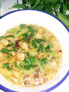 Foto resep Bobor Sawi Hijau + Tahu