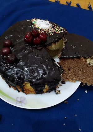 عکسی از دستور کیک اسفنجی امریکایی