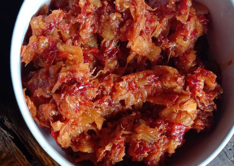 Cara Gampang memasak Sambal Nanas yang Enak Banget