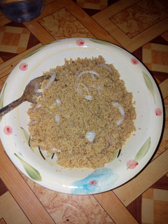 A picture of Garri meal (brabisco).