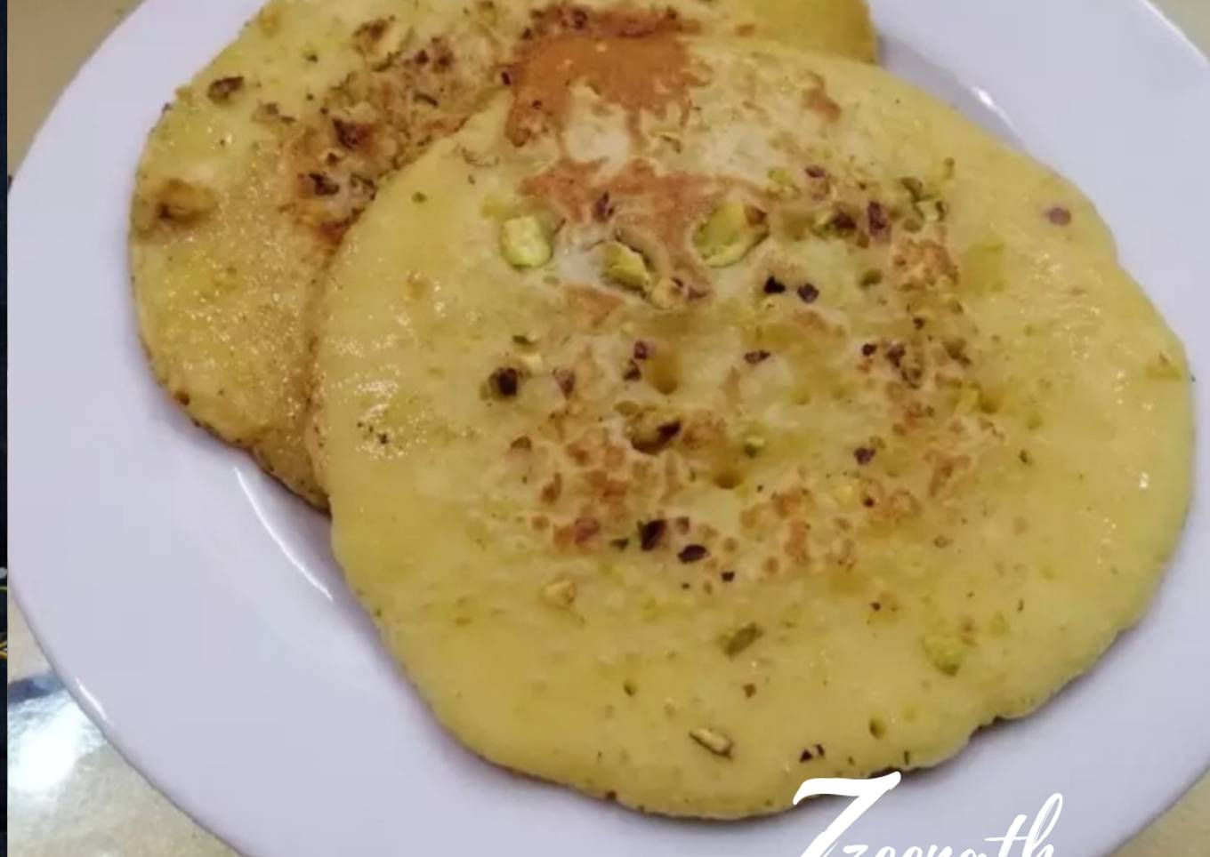 Pistachio Custard Pancakes