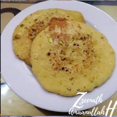 Custard Pistachio Pancakes A picture of Custard Pistachio Pancakes.