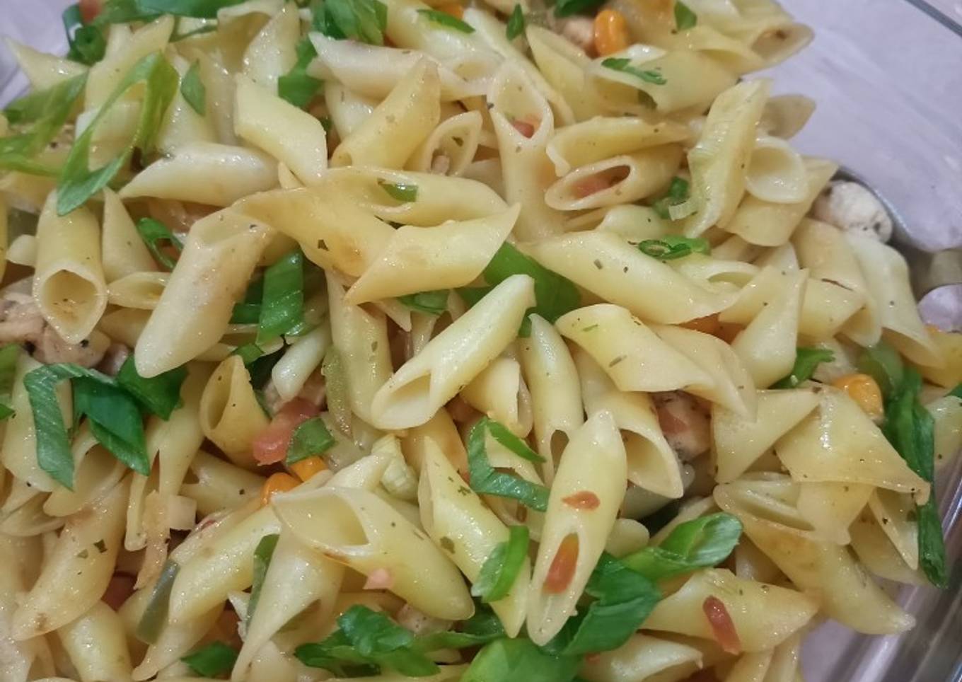 Chicken veggies pasta