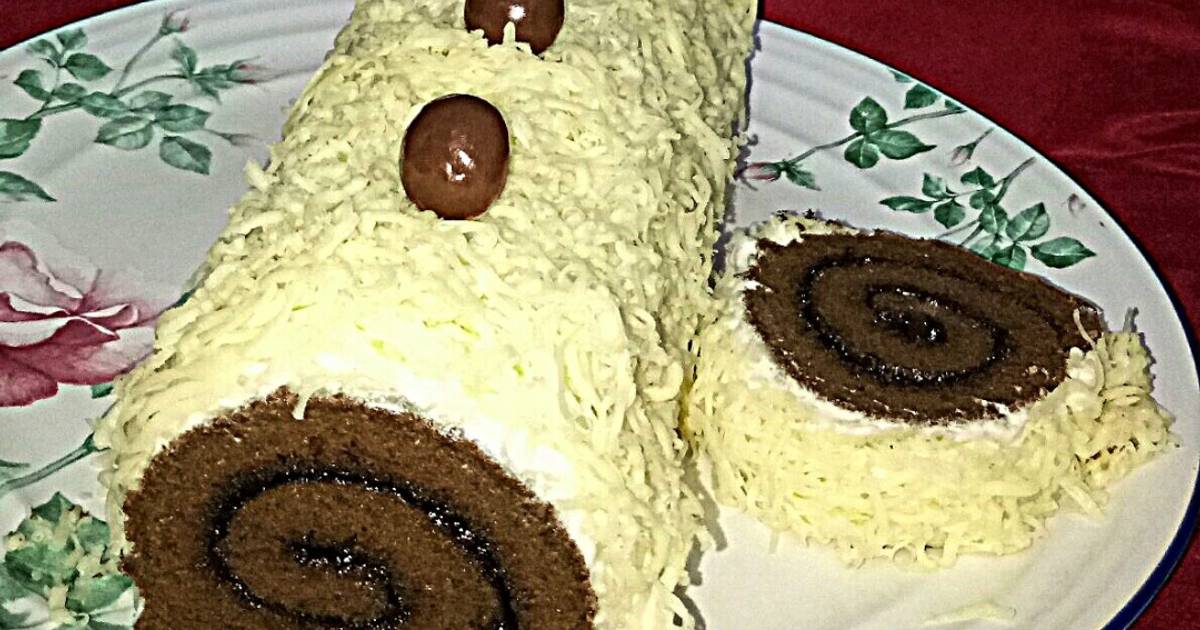 Resep Bolu Gulung Coklat Keju Choco Cheese Sponge Roll Cake Oleh Asamsunti123 Cookpad
