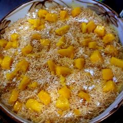 A picture of Mango Kunafa.