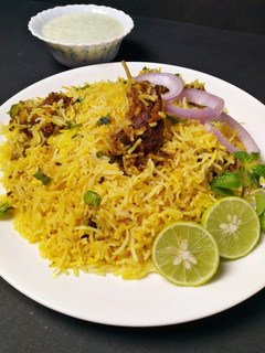 A picture of Mutton Biryani.