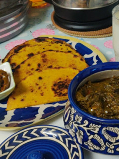 पंजाबी सरसों का साग (punjabi sarson ka saag recipe in Hindi) रेसिपी मुख्य फोटो