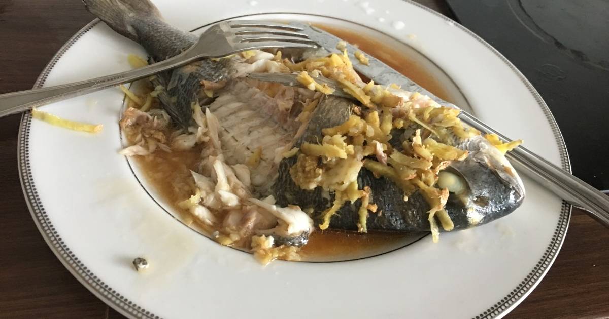 Steam seabass (steam 20min, cook 1 min) keto Recipe by Amanda Yu Cookpad