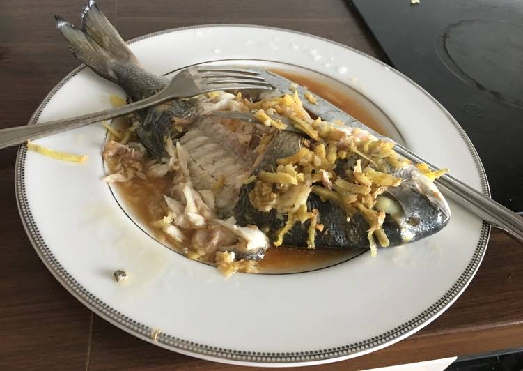 Simple Way to Make Any-night-of-the-week Steam sea-bass (steam 20min, cook 1 min) keto