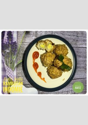 Foto resep Bola bola rambutan indomie