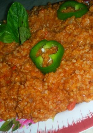 صورة لوصفة برغل بالبندورة
