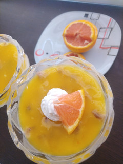عکسی از دستور پودینگ پرتقالی🍊