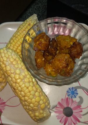 भुट्टे के पकौड़े रेसिपी मुख्य फोटो