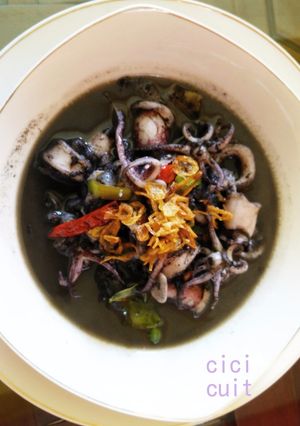 Foto resep Cumi Tinta / Cumi Hitam Cici Cuit