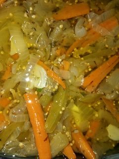 Una foto de Berenjenas en escabeche