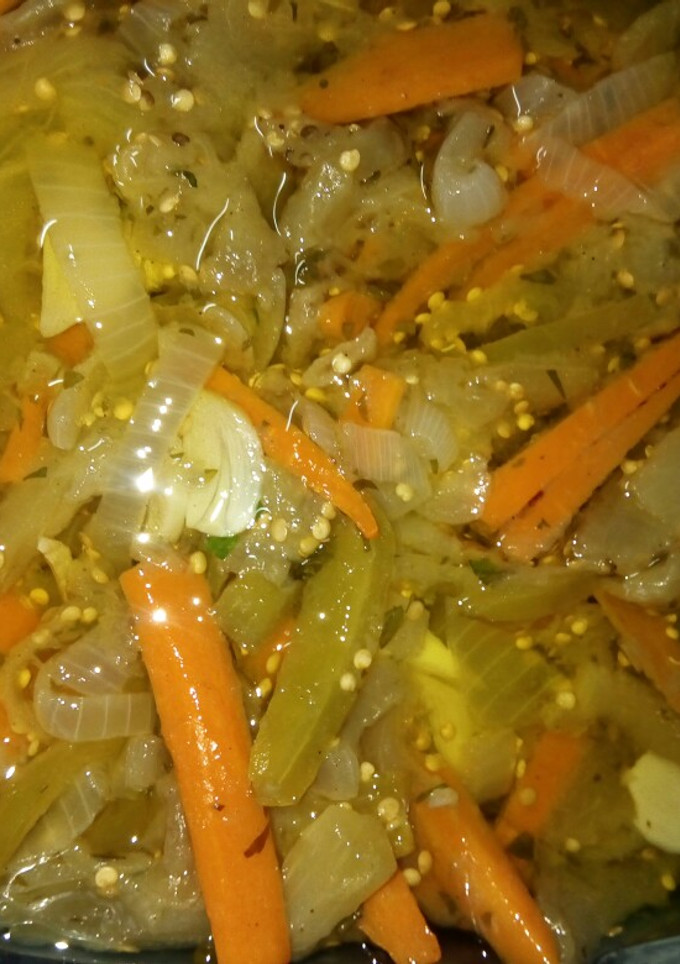 Una foto de Berenjenas en escabeche