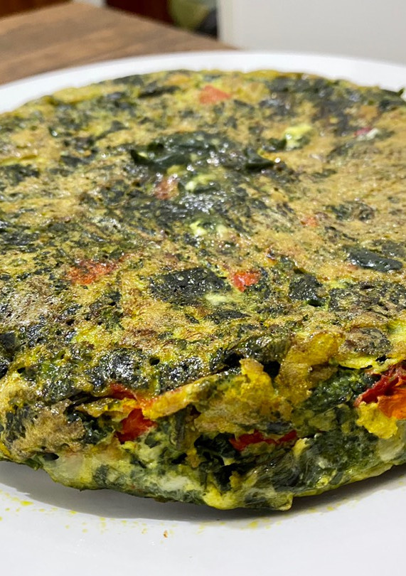 Una foto de Tortilla de acelga