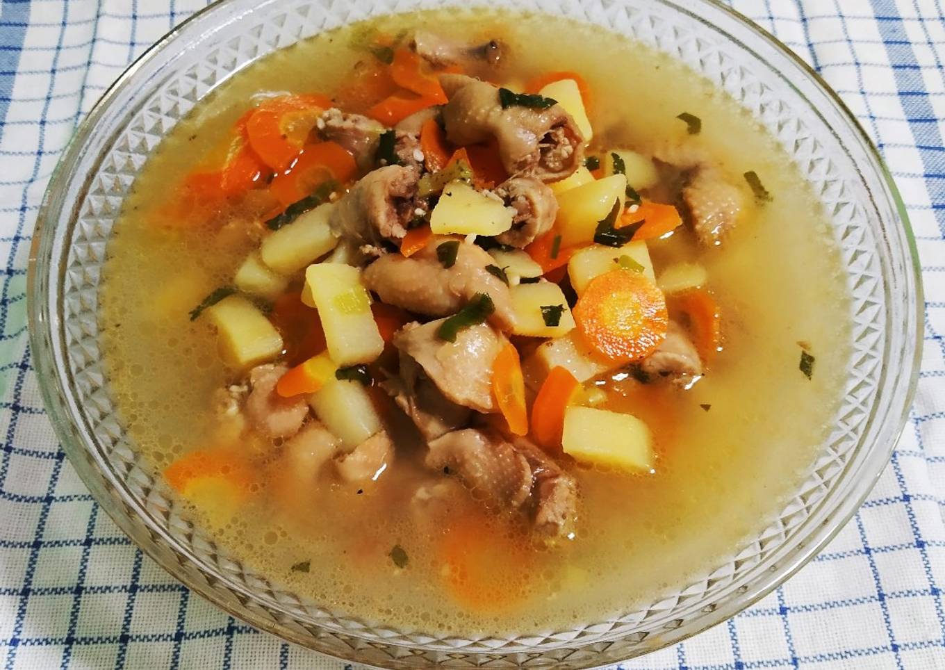 92. Menu Tanggal Tua : Sop Kepala Ayam - ala Mamah Afa