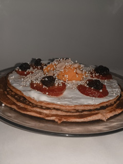 Una foto de Hot cakes de avena y plátano 🥞