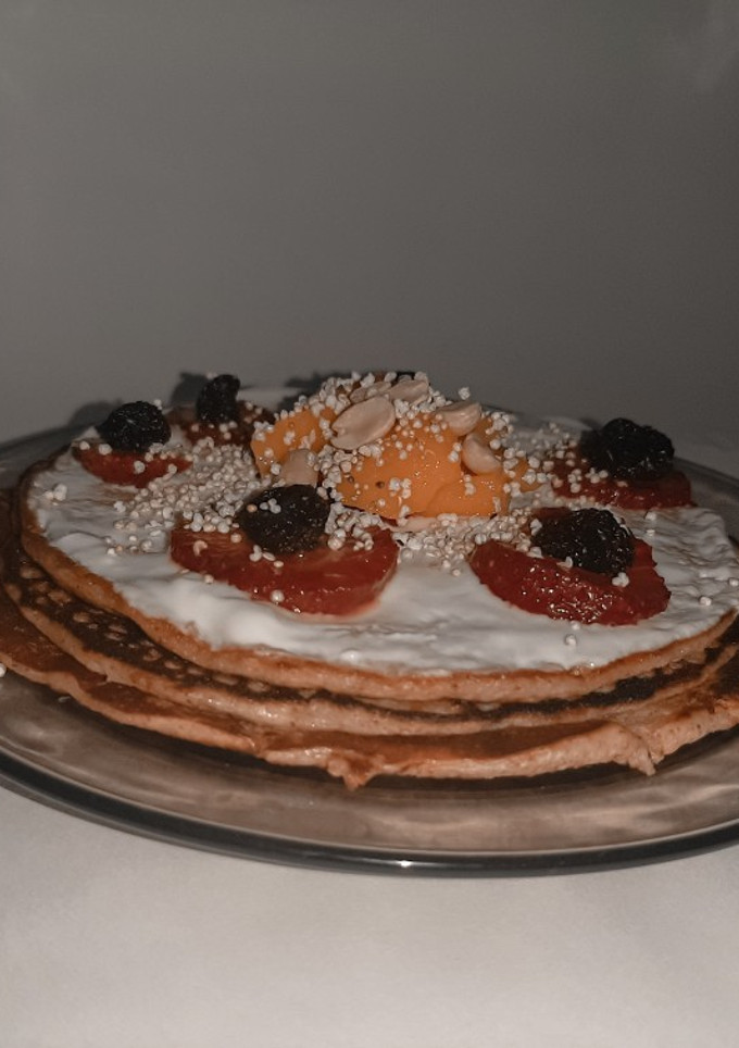 Una foto de Hot cakes de avena y plátano 🥞