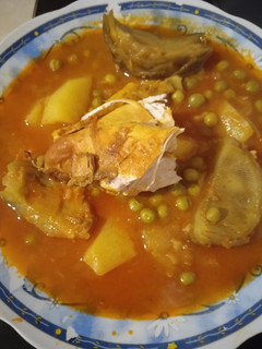 صورة لوصفة طاجين جلبان و القرنون