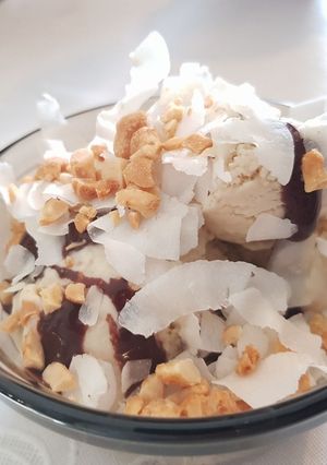 Hình của món Kem Vani cho người ăn kiêng.