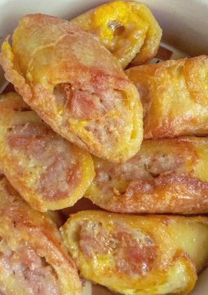 Foto resep Sosis egg roll ala hokben buat mpasi 18 bulan