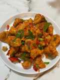 Tempe karage pedas daun jeruk