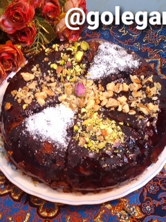 عکسی از دستور کیک خیس شکلاتی