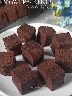 Foto resep Brownies Kukus Putih Telur