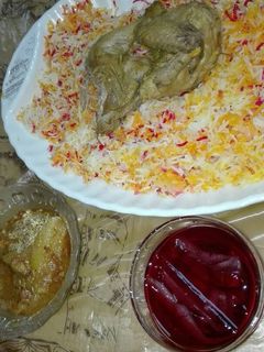 صورة لوصفة الارز المدخن الملون