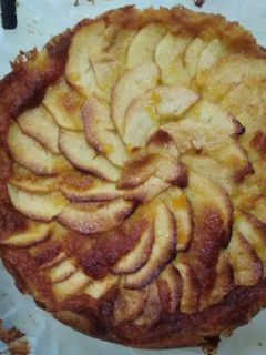 Una foto de Tarta de pudin de manzana