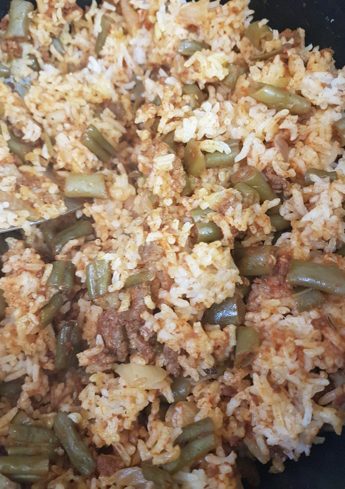 عکسی از دستور لوبیا پلو