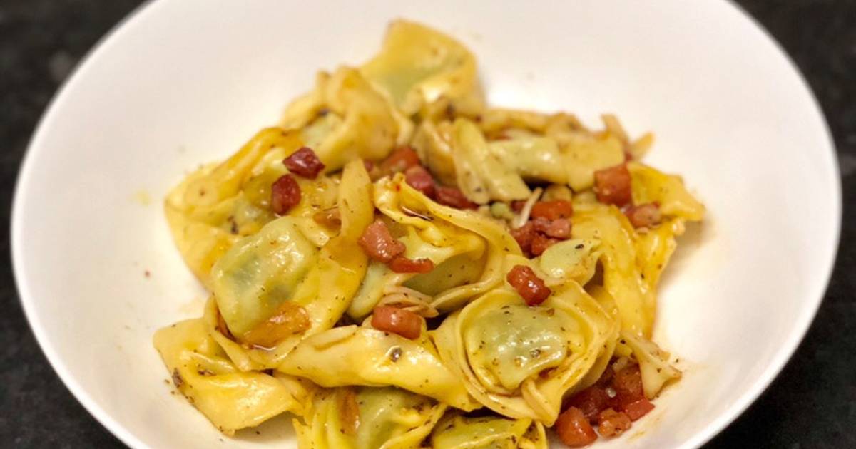 Tortellini with sage & pancetta butter Recipe by Oliver Pantelides