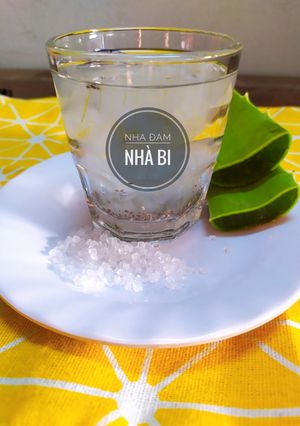 Hình của món Nha đam-đường phèn-hạt chia.