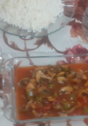 عکسی از دستور خورش قارچ