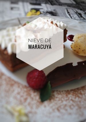 Una foto de Nieve de maracuyá
