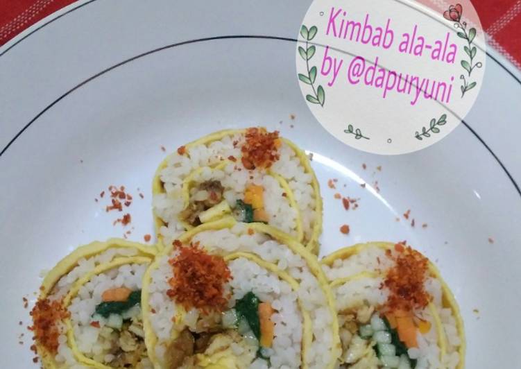 Cara mengolah Kimbab ala-ala🌯 Anti Gagal