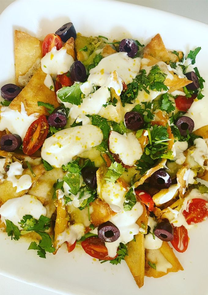 Una foto de Totopos para nachos keto