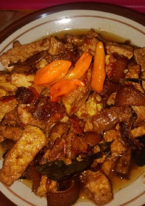 Foto resep Sambel goreng tahu cecek pedes