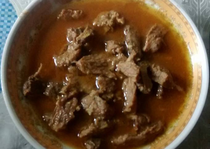 Masak kari daging sapi