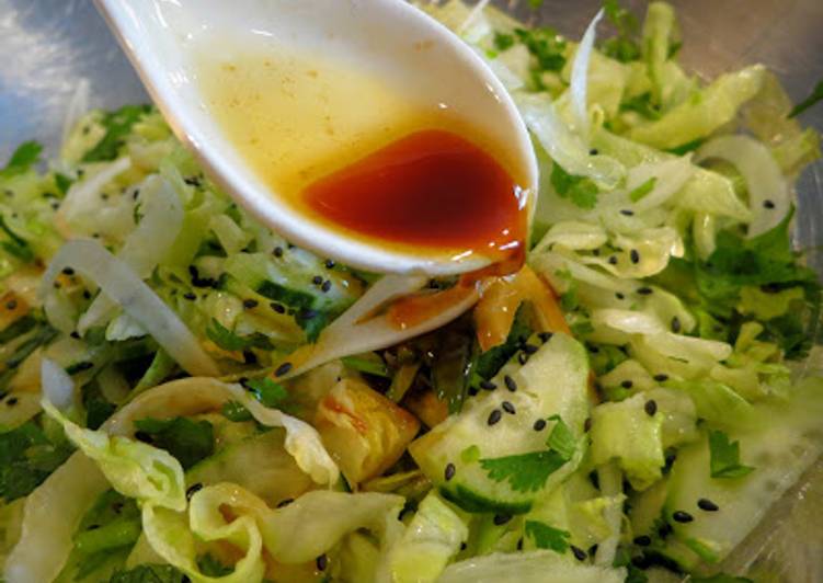 How to Make Homemade Soy Sesame Tabasco Salad Dressing