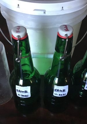 A picture of California Farm 2021 Rice Harvest Easy Mirin & Sake Wines.