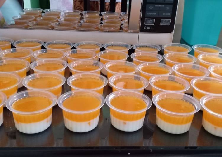 Pudding mangga susu