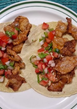 Una foto de Chicharrón de pollo a mi estilo en air fryer
