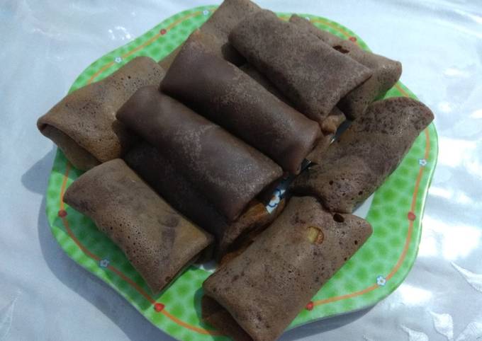 Dadar gulung coklat pisang madu