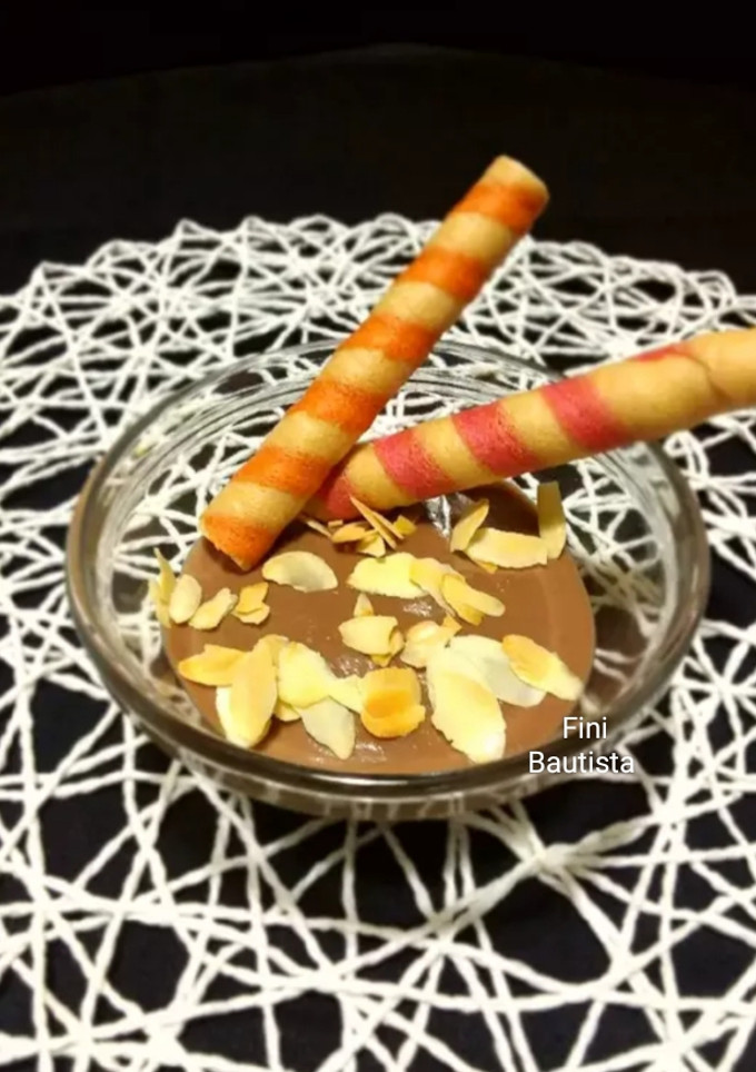 Una foto de Natillas de chocolate