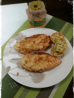 Una foto de Filetes de pechuga de pollo rellenos